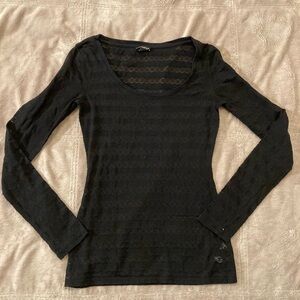 Express sheer long sleeve